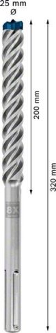 EXPERT SDS max-8X burgija za udarne bušilice od 25 x 200 x 320 mm - 2