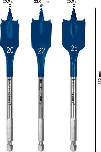 BOSCH Komplet EXPERT Self Cut Speed pljosnatih burgija od 20/22/25 mm, 3 dela 2608900331 - 2