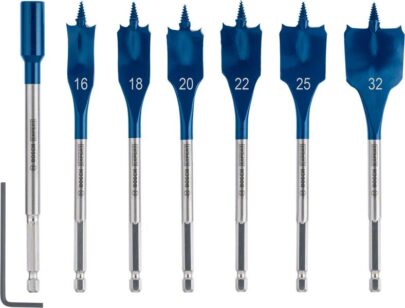 Komplet EXPERT Self Cut Speed pljosnatih burgija od 16/18/20/22/25/32 mm, 7 delova - 1