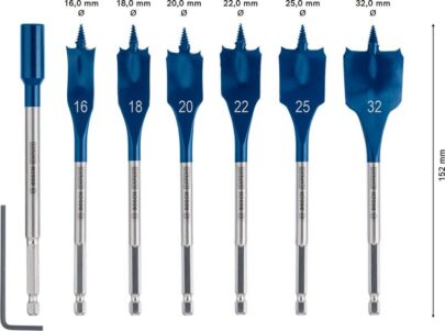 Komplet EXPERT Self Cut Speed pljosnatih burgija od 16/18/20/22/25/32 mm, 7 delova - 2