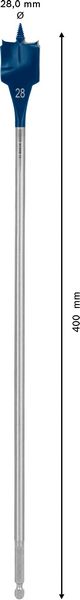 BOSCH EXPERT Self Cut Speed pljosnata burgija od 28 x 400 mm 2608900352 - 2