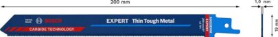EXPERT „Thin Tough Metal“ S 1022 EHM list univerzalne testere, 1 deo - 2