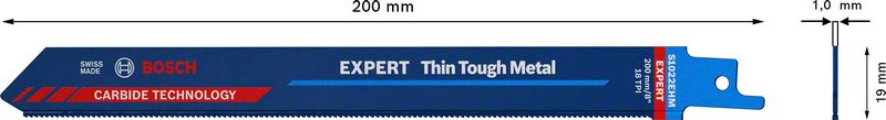 BOSCH EXPERT „Thin Tough Metal“ S 1022 EHM list univerzalne testere, 1 deo 2608900363 - 2