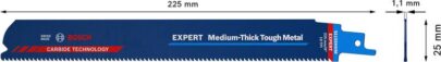 EXPERT „Medium-Thick Tough Metal“ S 1155 HHM list univerzalne testere, 1 deo - 2