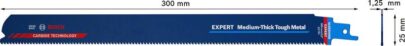 EXPERT „Medium-Thick Tough Metal“ S 1255 HHM list univerzalne testere, 1 deo - 2