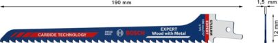 EXPERT „Wood with Metal“ S 715 LHM list univerzalne testere, 1 deo - 2