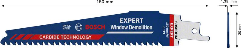 BOSCH EXPERT „Window Demolition“ S 956 DHM list univerzalne testere, 1 deo 2608900385 - 2