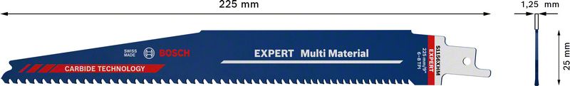 BOSCH EXPERT „Multi Material“ S 1156 XHM list univerzalne testere, 3 dela 2608900392 - 2