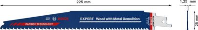EXPERT „Wood with Metal Demolition“ S 1167 XHM list univerzalne testere, 3 dela - 2