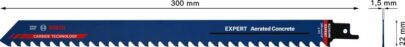 EXPERT „Aerated Concrete“ S 1241 HM list univerzalne testere, 1 deo - 2