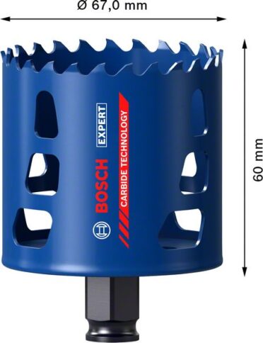 EXPERT Tough Material testera za otvore od 67×60 mm - 2