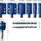 Komplet EXPERT Tough Material testera za otvore od 22/25/35/51/60/68 mm, 9 delova - 2