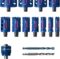 Komplet EXPERT Tough Material testera za otvore od 20/22/25/32/35/40/44/51/60/68/76 mm, 14 delova - 1