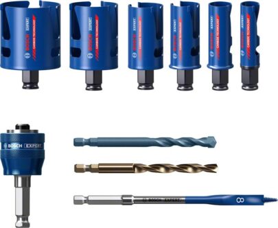 Komplet EXPERT Construction Material testera za otvore od 20/25/32/38/51/64 mm, 10 delova - 1