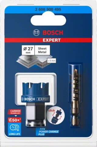 EXPERT Sheet Metal testera za otvore od 27×5 mm - 1