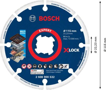 EXPERT Diamond Metal Wheel X-LOCK rezna ploča od 115 x 22,23 mm - 2