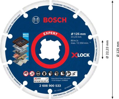 EXPERT Diamond Metal Wheel X-LOCK rezna ploča od 125 x 22,23 mm - 2