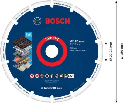 EXPERT Diamond Metal Wheel rezna ploča od 180 x 22,23 mm - 2