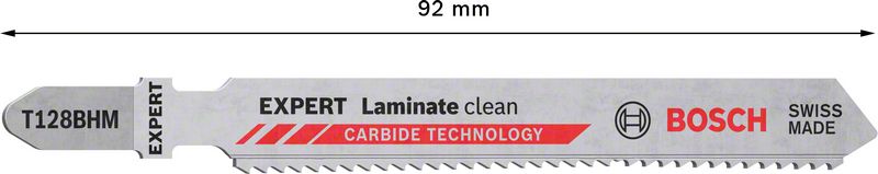 BOSCH EXPERT „Laminate Clean“ T128 BHM list ubodne testere, 3 dela 2608900542 - 2