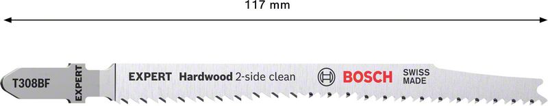 BOSCH EXPERT „Hardwood 2-side clean“ T 308 BF list ubodne testere, 3 dela 2608900543 - 2