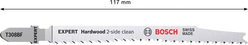 BOSCH EXPERT „Hardwood 2-side clean“ T 308 BF list ubodne testere, 25 delova 2608900545 - 2