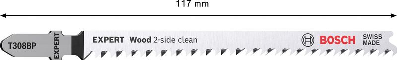 BOSCH EXPERT „Wood 2-side clean“ T 308 BP list ubodne testere, 3 delova 2608900557 - 2