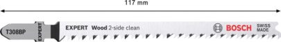 EXPERT „Wood 2-side clean“ T 308 BP list ubodne testere, 5 delova - 2