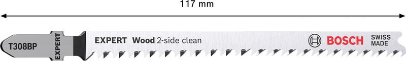 BOSCH EXPERT „Wood 2-side clean“ T 308 BP list ubodne testere, 5 delova 2608900558 - 2
