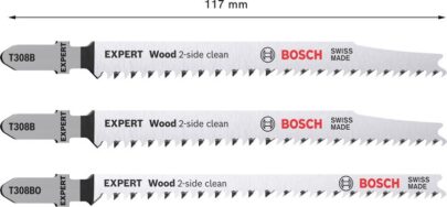 3-delni komplet EXPERT „Wood 2-side clean“ listova ubodne testere T308B/BO - 2