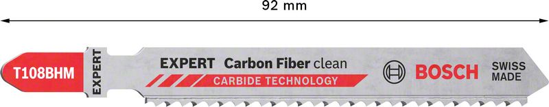BOSCH EXPERT „Carbon Fiber Clean“ T 108 BHM list ubodne testere, 3 dela 2608900565 - 2