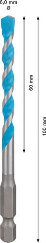 EXPERT HEX-9 MultiConstruction burgija od 6x60x100 mm - 2