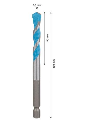 EXPERT HEX-9 MultiConstruction burgija od 8x50x100 mm - 2
