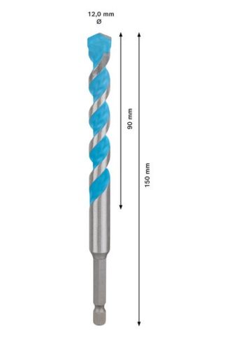 EXPERT HEX-9 MultiConstruction burgija od 12x90x150 mm - 2
