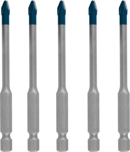 BOSCH Komplet EXPERT HEX-9 HardCeramic burgija za crep od 5 mm, 5 delova 2608900598 - 1