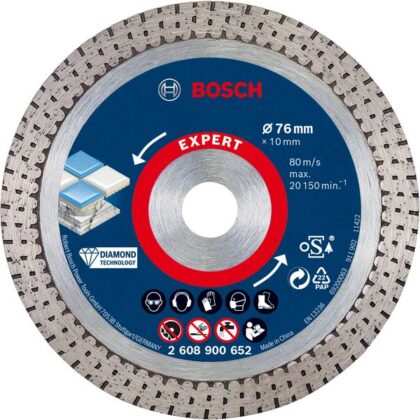 BOSCH EXPERT HardCeramic 76 mm dijamantska rezna ploča od 76 x 1,5 x 10 mm 2608900652 - 1