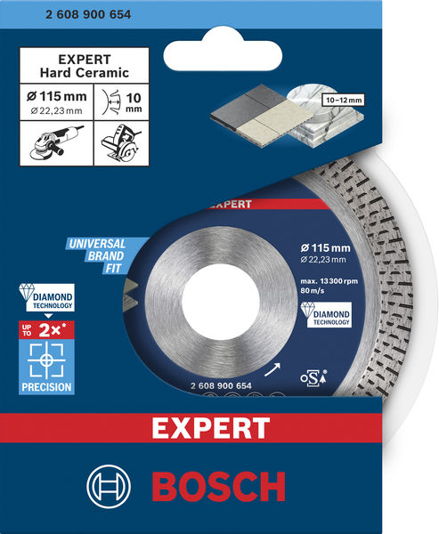 BOSCH EXPERT HardCeramic dijamantska rezna ploča od 115x22,23x1,4x10 mm 2608900654 - 2