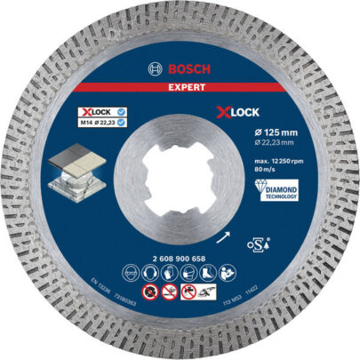 EXPERT HardCeramic X-LOCK dijamantska rezna ploča od 125×22,23×1,4×10 mm - 1