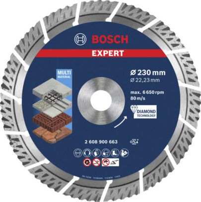 EXPERT MultiMaterial dijamantska rezna ploča od 230×22,23×2,4×15 mm - 1