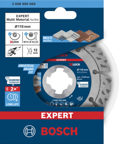 EXPERT MultiMaterial X-LOCK dijamantska rezna ploča od 115×22,23×2,4×12 mm - 2