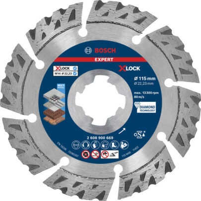 EXPERT MultiMaterial X-LOCK dijamantska rezna ploča od 115×22,23×2,4×12 mm - 1