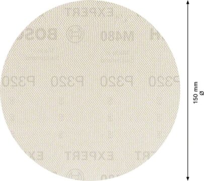 EXPERT M480 brusna mreža za rotacione brusilice od 150 mm, G 320, 5 delova - 2