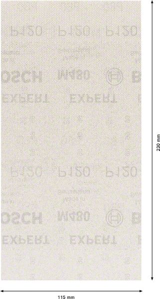 BOSCH EXPERT M480 brusna mreža od 115 x 107 mm, G 120, 50 delova 2608901628 - 2