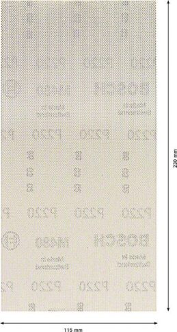 EXPERT M480 brusna mreža za vibracione brusilice od 115 x 230 mm, G 220, 10 delova - 2
