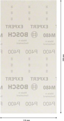 EXPERT M480 brusna mreža za vibracione brusilice od 115 x 230 mm, G 400, 10 delova - 2