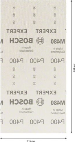 EXPERT M480 brusna mreža za vibracione brusilice od 115 x 230 mm, G 400, 50 delova - 2