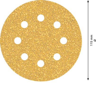 EXPERT C470 brusni papir sa 8 rupa za rotacione brusilice od 115 mm, G 40, 5 delova - 2