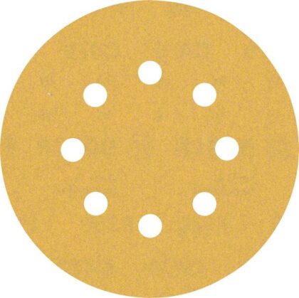 BOSCH EXPERT C470 brusni papir sa 8 rupa za rotacione brusilice od 125 mm, G 180, 5 delova 2608900808 - 1