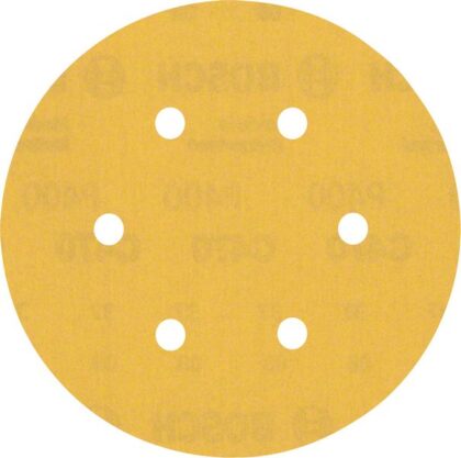 BOSCH EXPERT C470 brusni papir sa 6 rupa za rotacione brusilice od 150 mm, G 400, 5 delova 2608900821 - 1