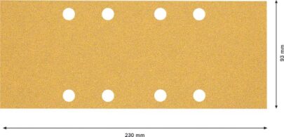 EXPERT C470 brusni papir sa 8 rupa za vibracione brusilice od 93×230 mm, G 60, 10 delova - 2