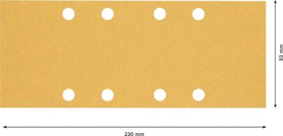 EXPERT C470 brusni papir sa 8 rupa za vibracione brusilice od 93 x 230 mm, G 80, 10 delova - 2